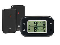 Rosenstein & Söhne Digitales Kühl & Gefrierschrank-Thermometer, 2 Funk-Sensoren, schwarz; Grillthermometer mit Bluetooth und Apps Grillthermometer mit Bluetooth und Apps Grillthermometer mit Bluetooth und Apps Grillthermometer mit Bluetooth und Apps Grillthermometer mit Bluetooth und Apps 