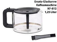 Rosenstein & Söhne Ersatz-Glaskanne für Filter-Kaffeemaschine KF-812.f, 1,25 Liter; Wasserfilter Wasserfilter Wasserfilter Wasserfilter 