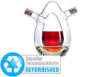Rosenstein & Söhne 2in1-Essig und Öl-Spender aus Glas (refurbished)
