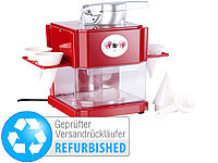 Rosenstein & Söhne Shaved-Ice-Maker mit 4 Eisbechern und Servierhalter(Versandrückläufer)